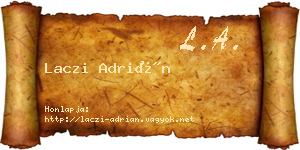 Laczi Adrián névjegykártya