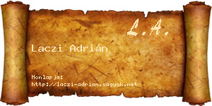 Laczi Adrián névjegykártya